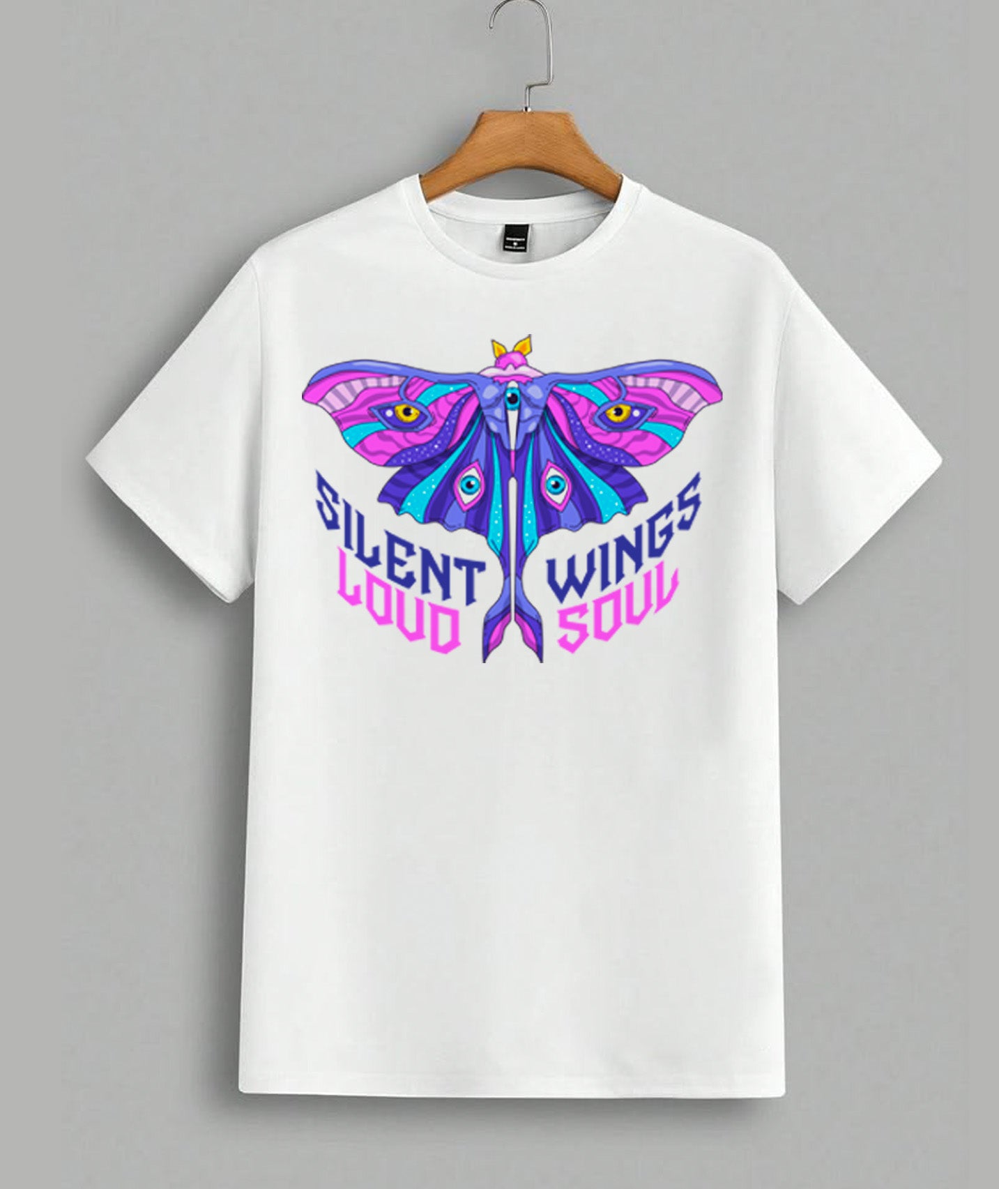 Neon Wings Statement Tee – Loud Soul Edition