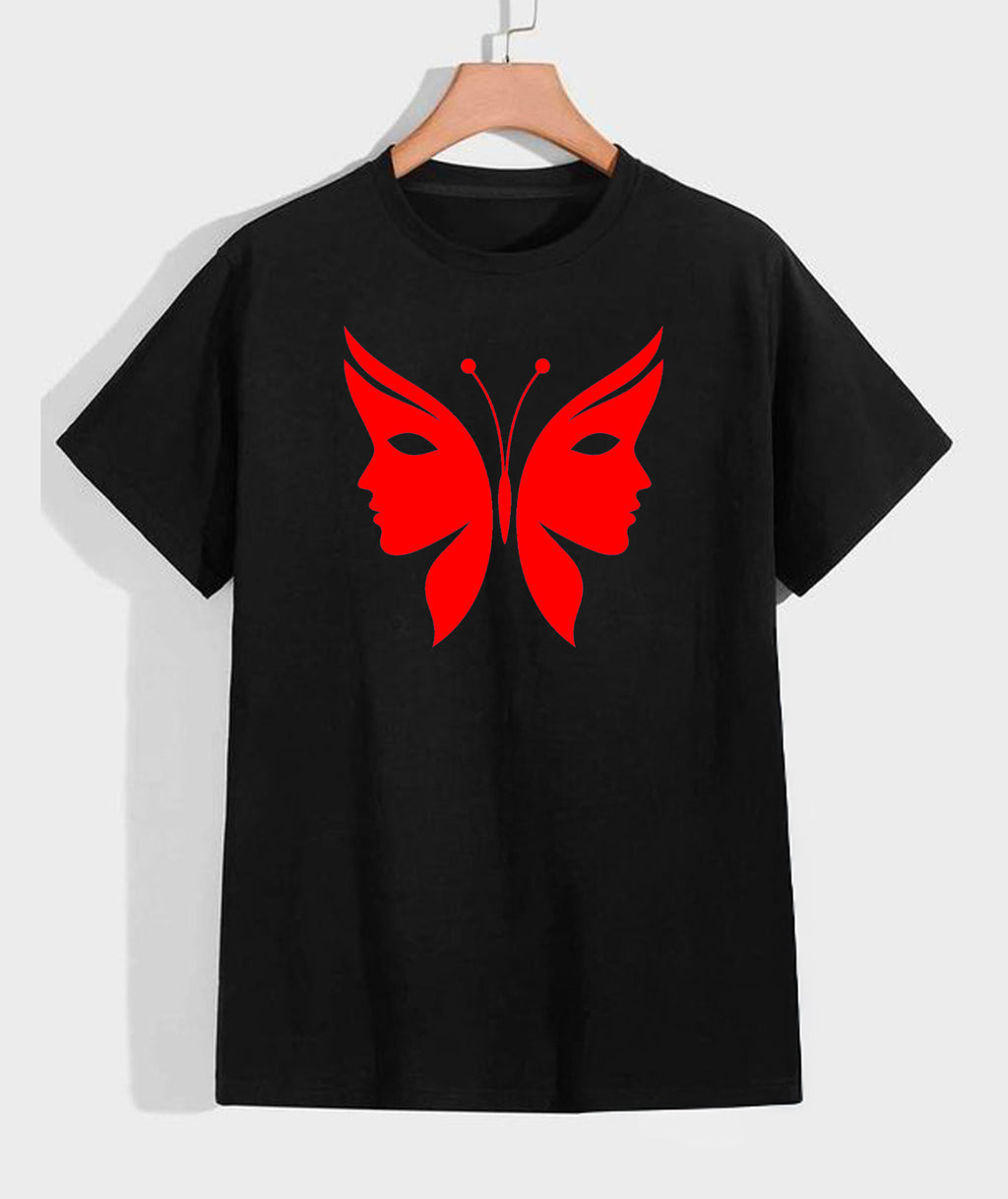 Two Sides Illusion Butterfly Tee