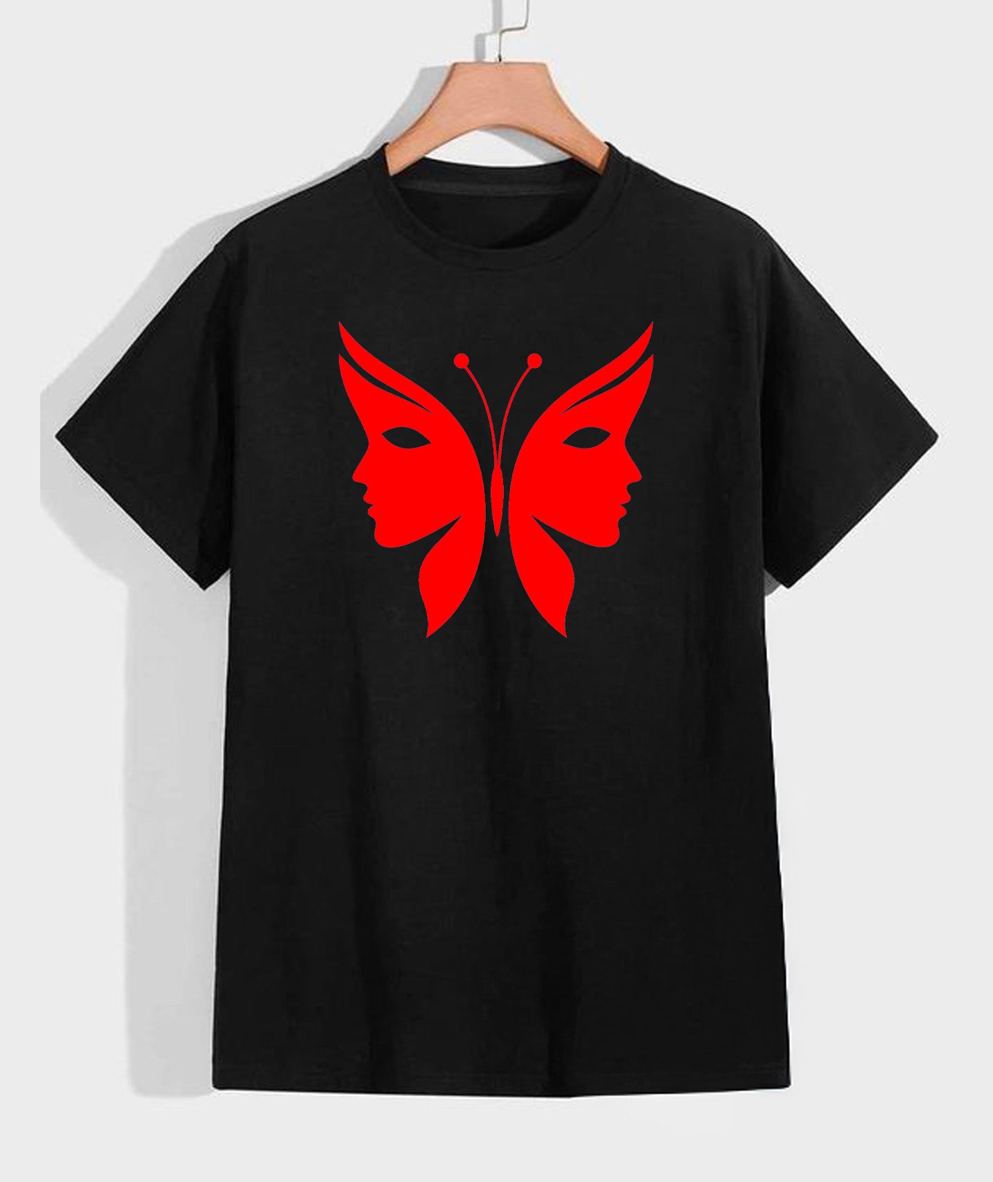 Two Sides Illusion Butterfly Tee