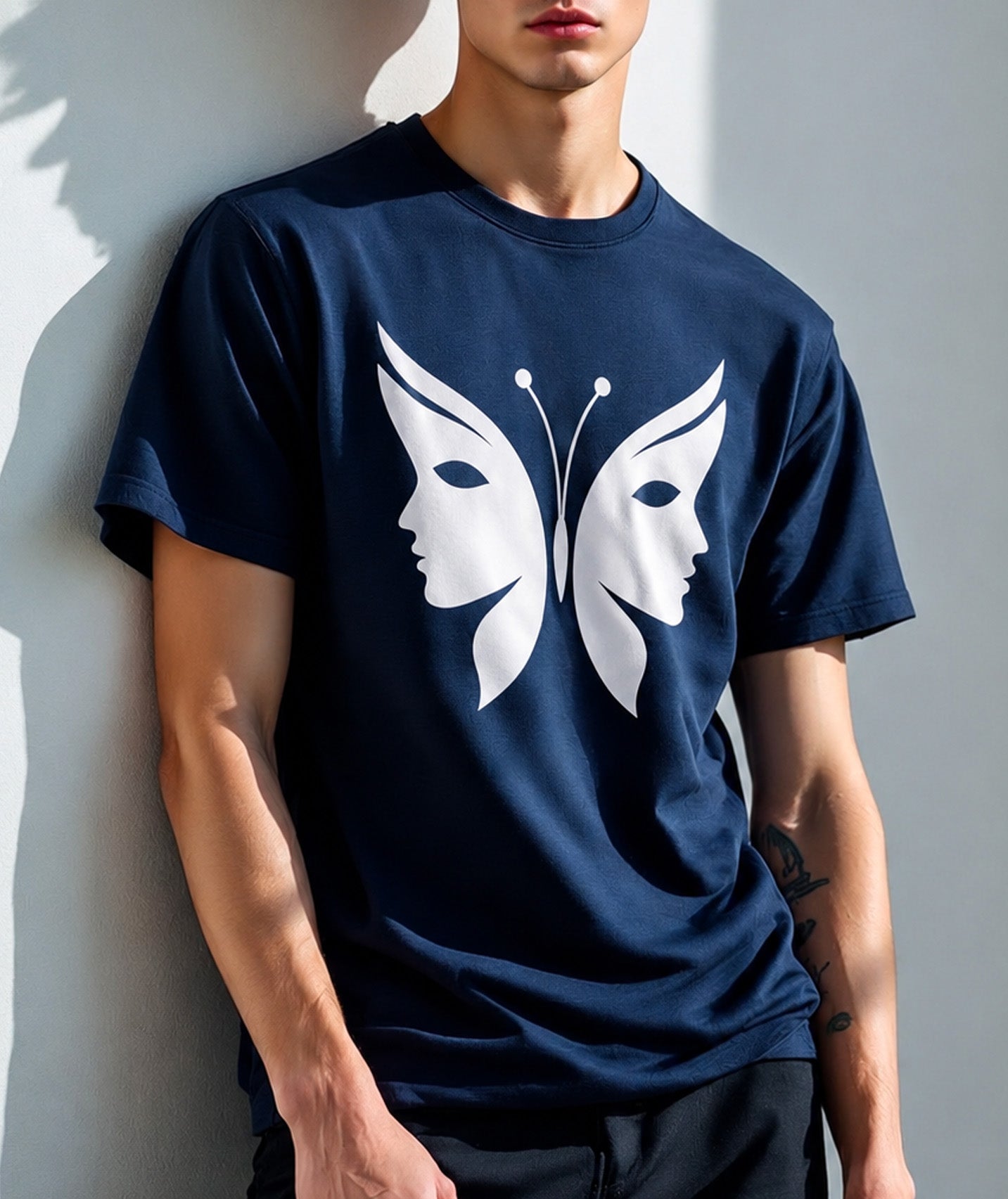 Two Sides Illusion Butterfly Tee