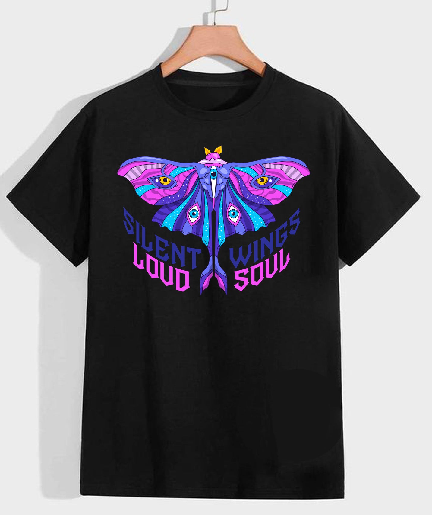 Neon Wings Statement Tee – Loud Soul Edition