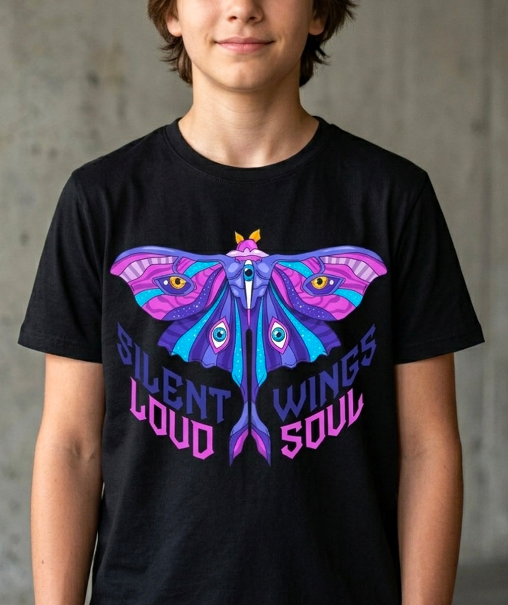 Neon Wings Statement Tee – Loud Soul Edition
