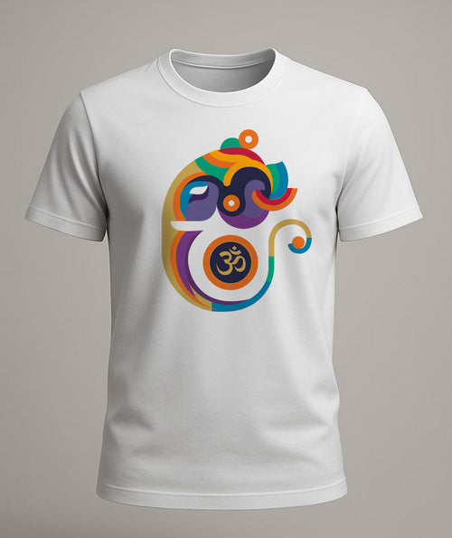 Abstract Geometric Ganesha T-Shirt