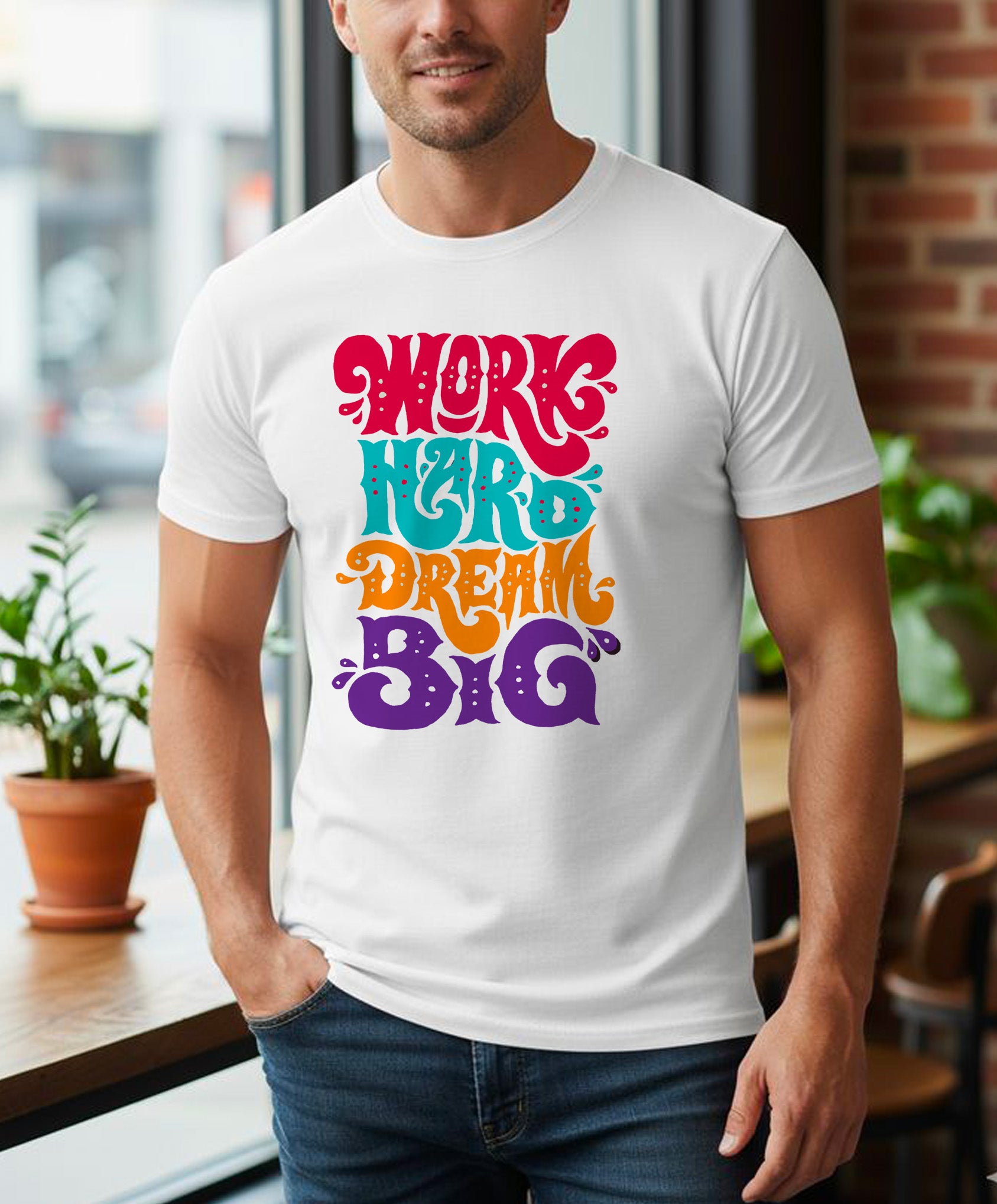 Retro Motivational Typography T-Shirt