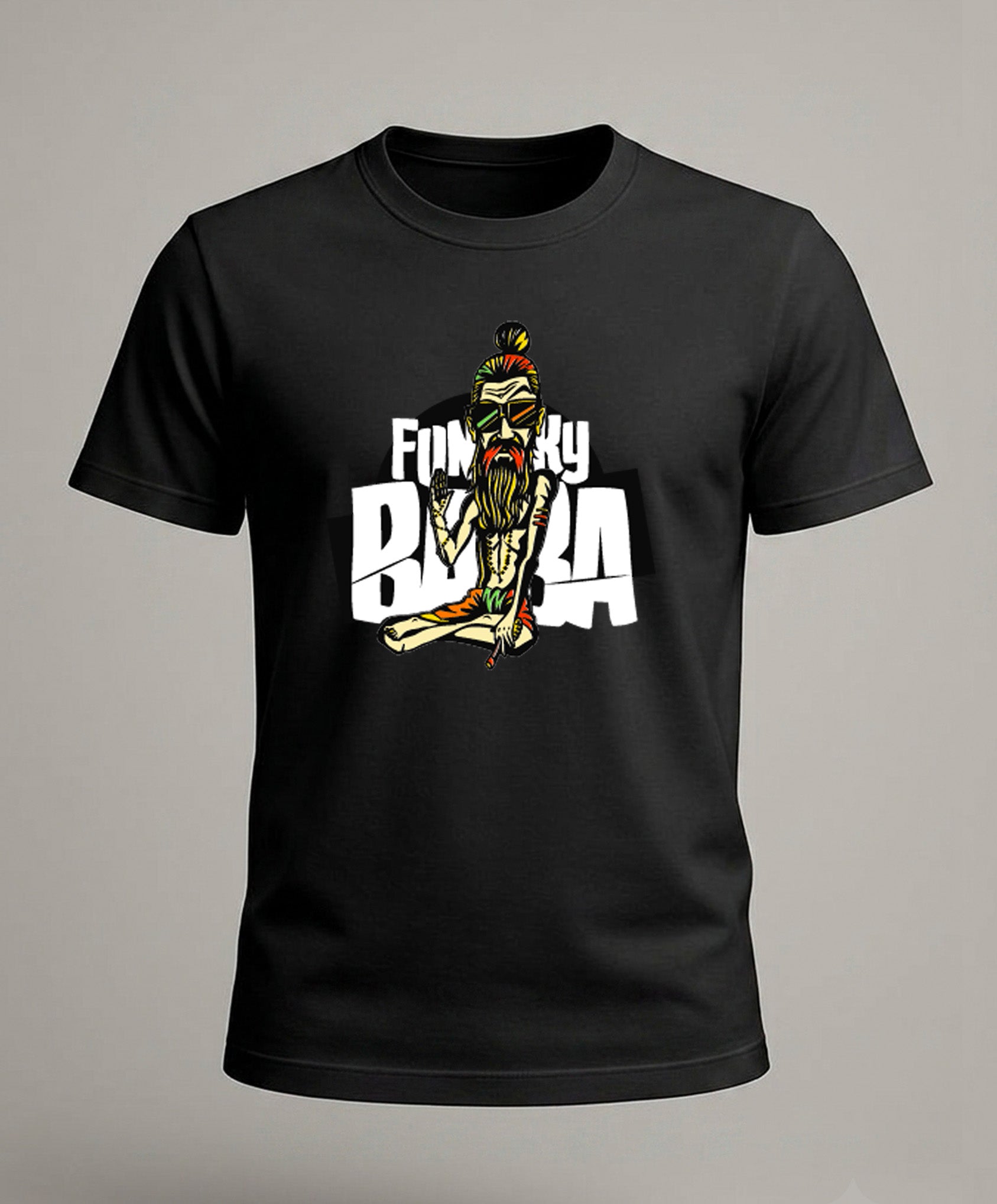 Groovy Hippie Baba T-Shirt Design