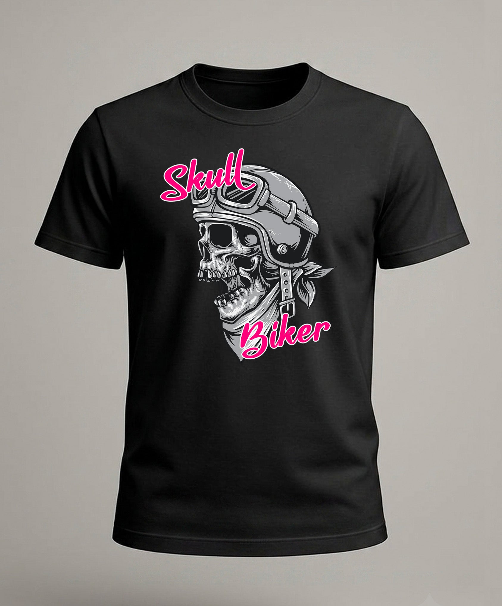 Skull Biker Retro Motorcycle Vintage T-Shirt