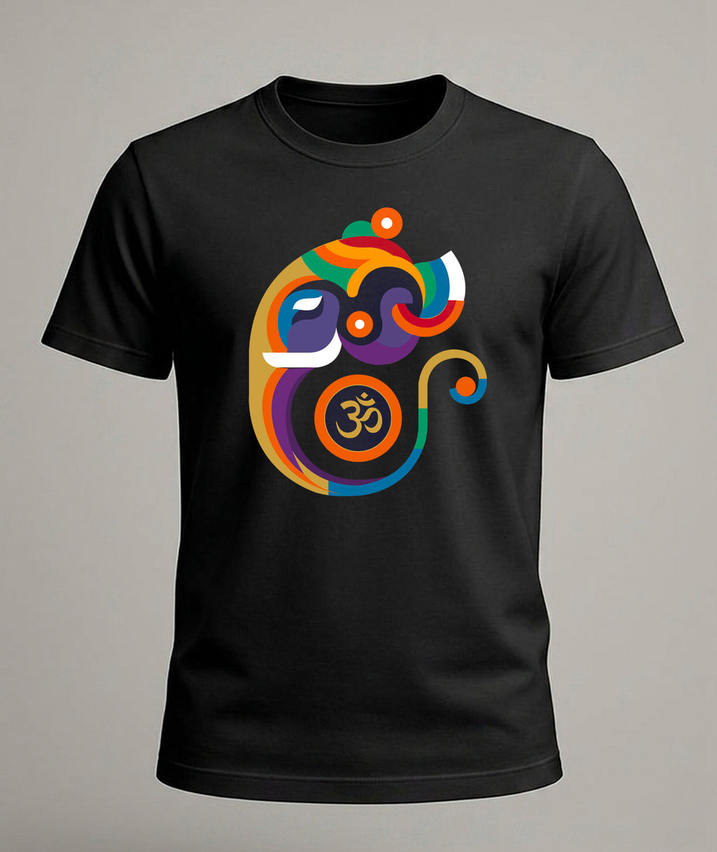 Abstract Geometric Ganesha T-Shirt