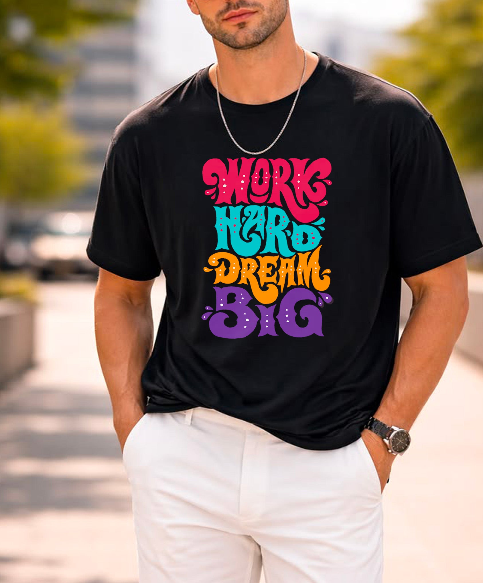 Retro Motivational Typography T-Shirt