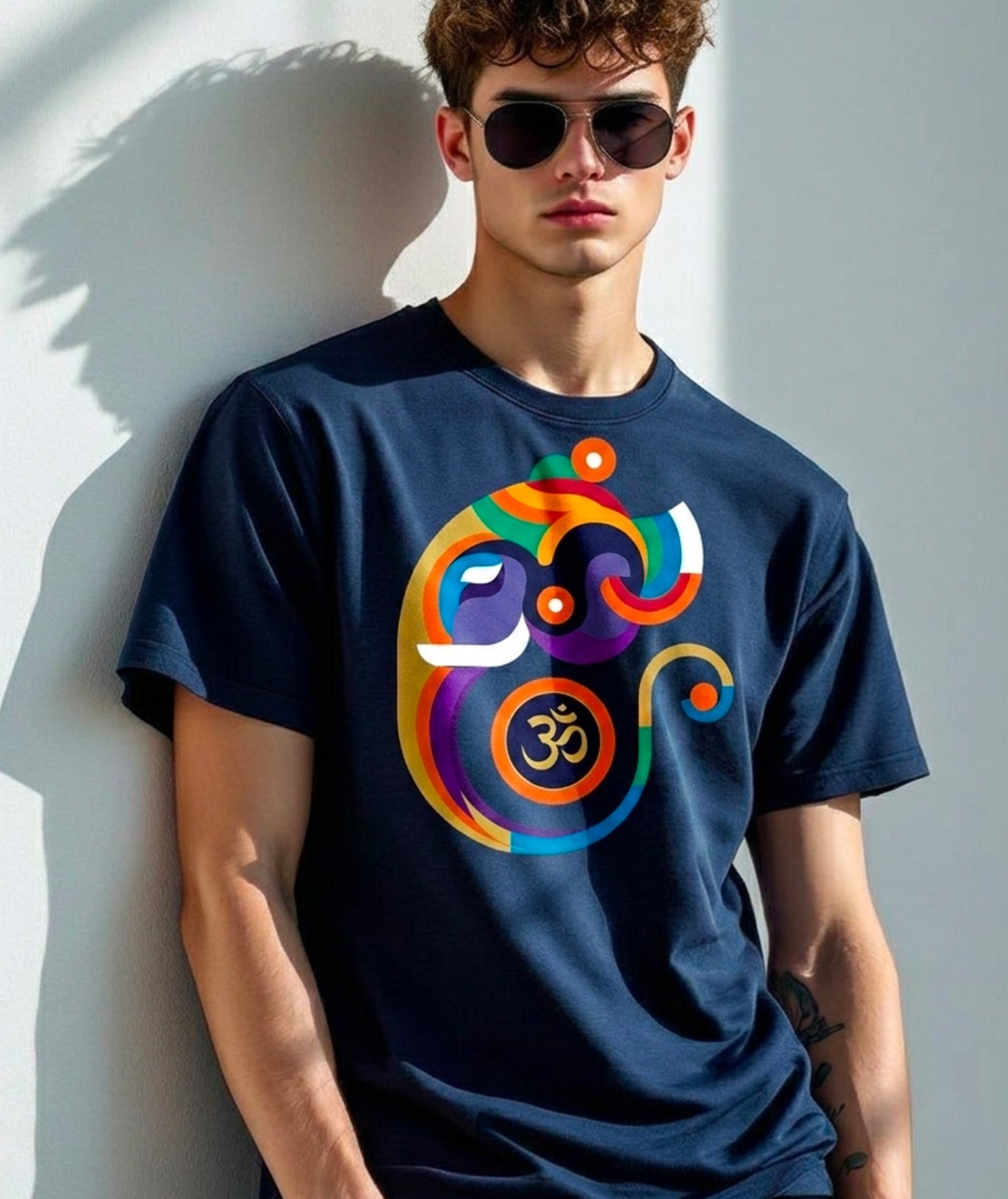 Abstract Geometric Ganesha T-Shirt