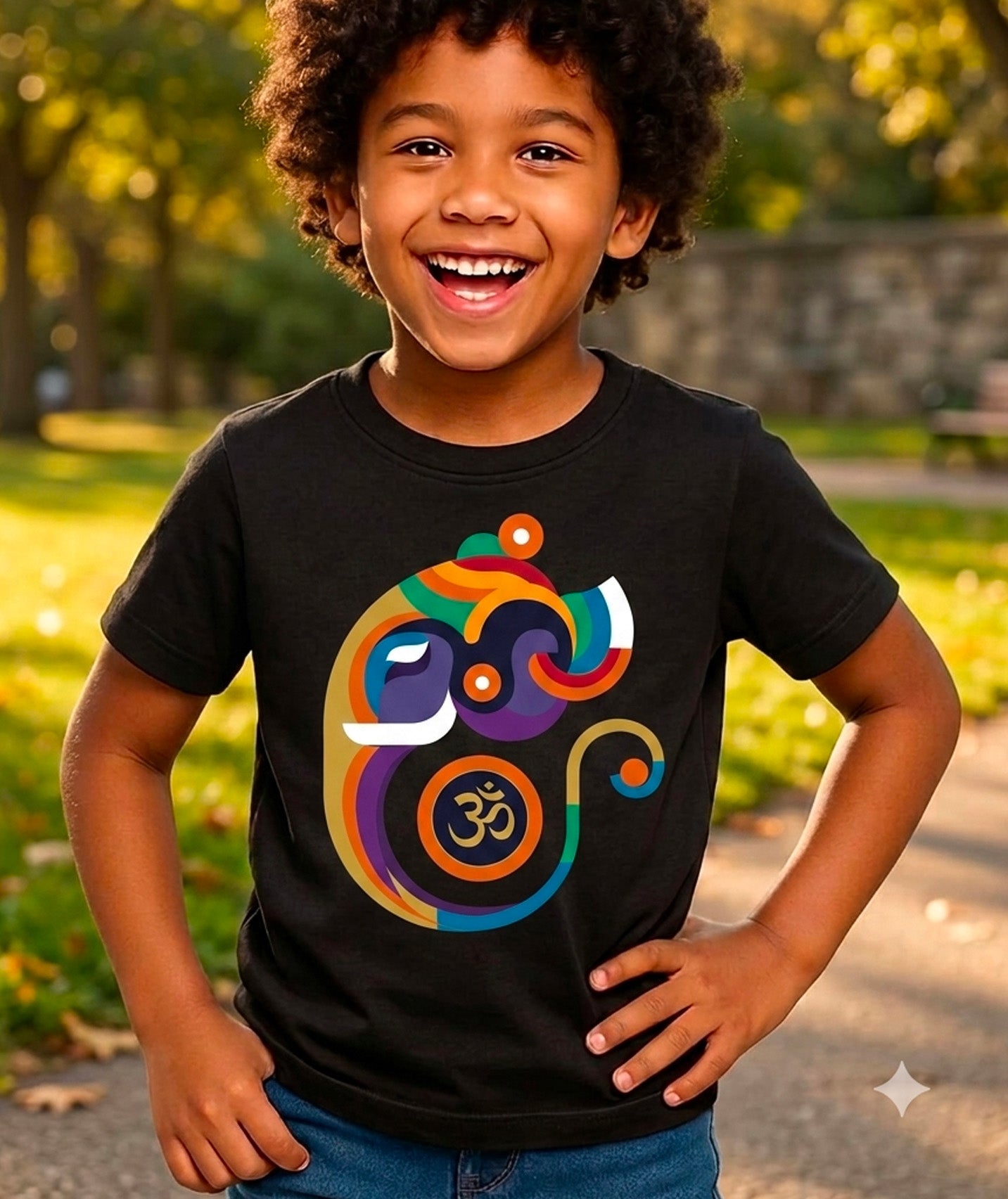 Abstract Geometric Ganesha T-Shirt
