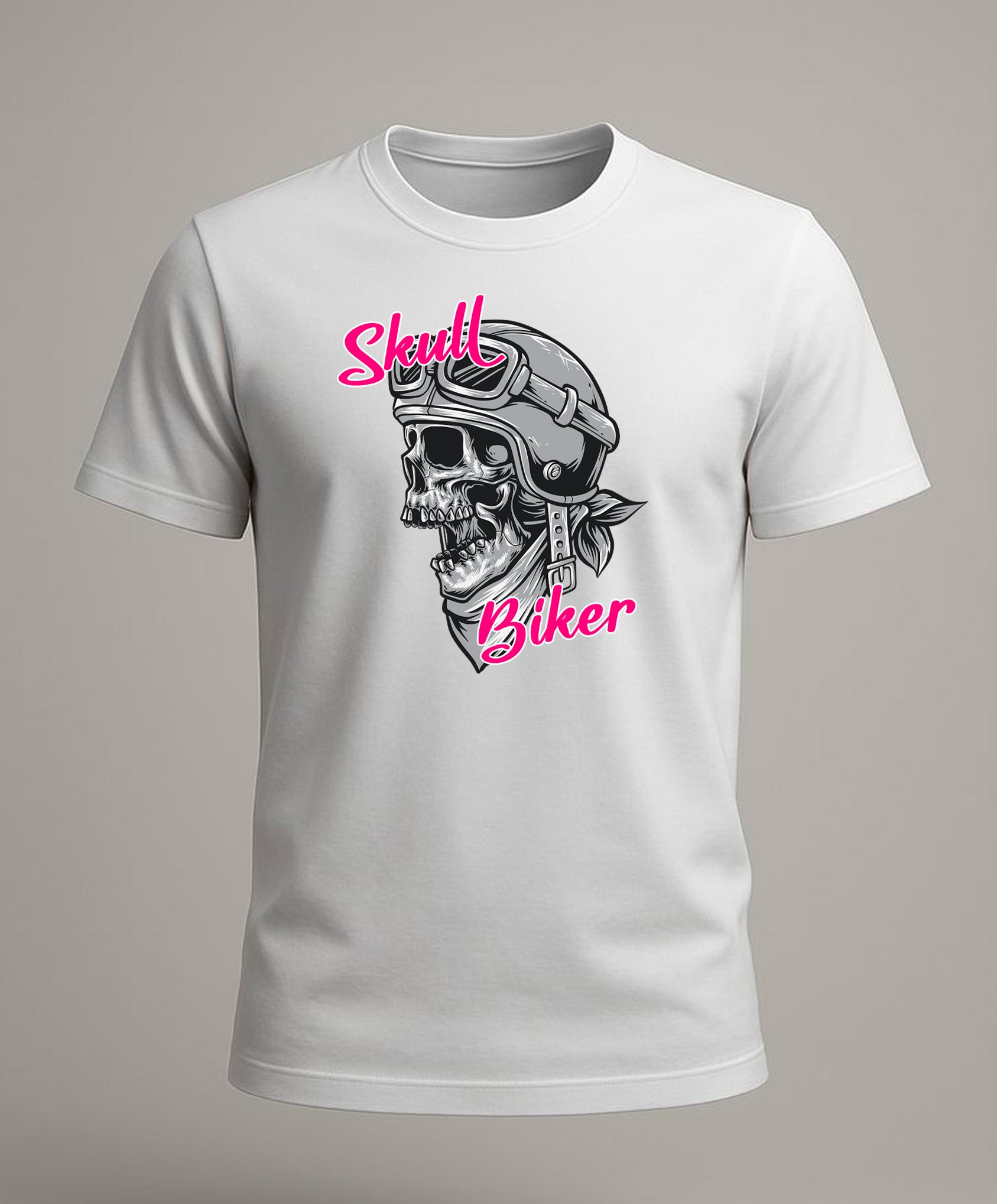Skull Biker Retro Motorcycle Vintage T-Shirt