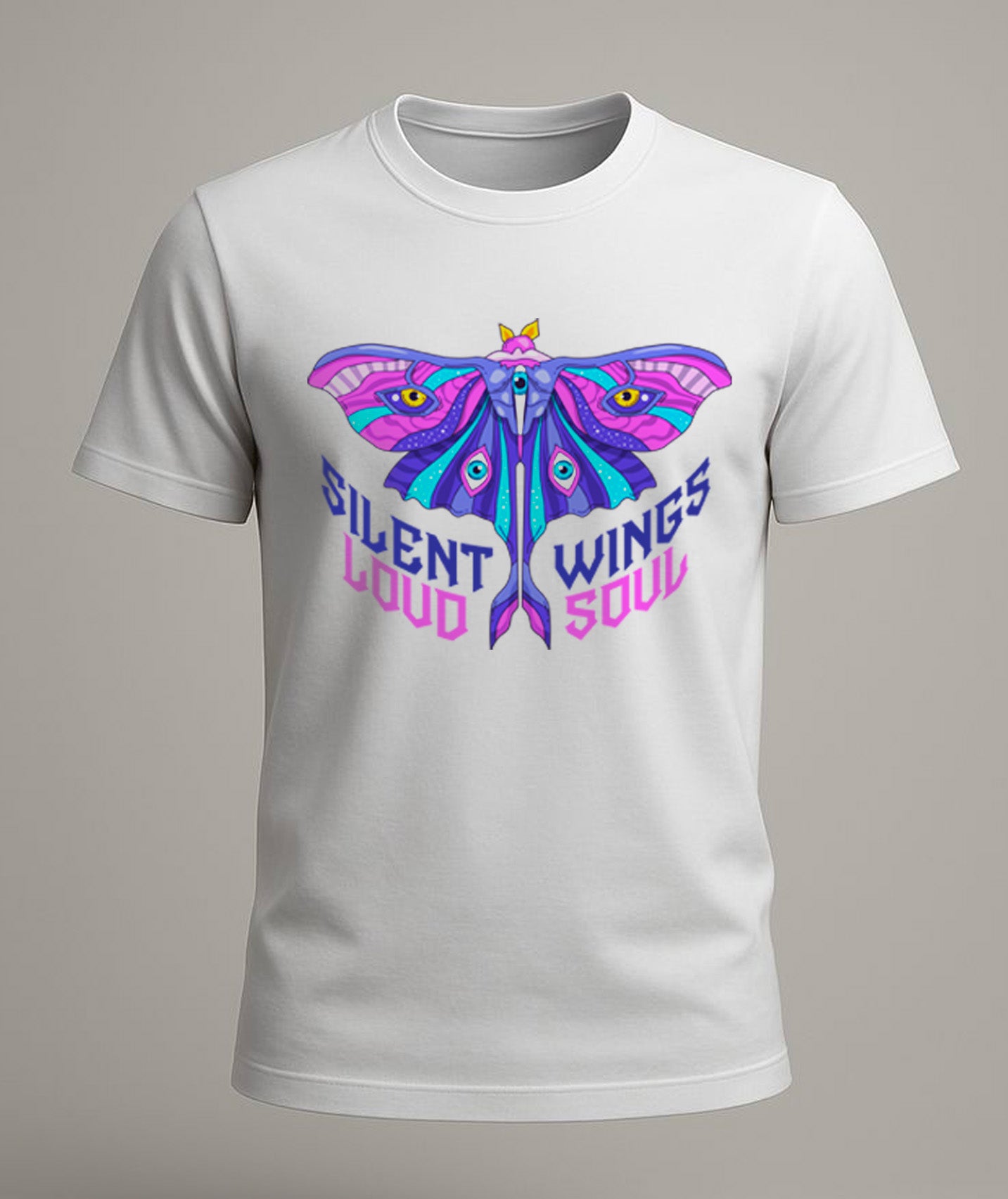 Neon Wings Statement Tee – Loud Soul Edition