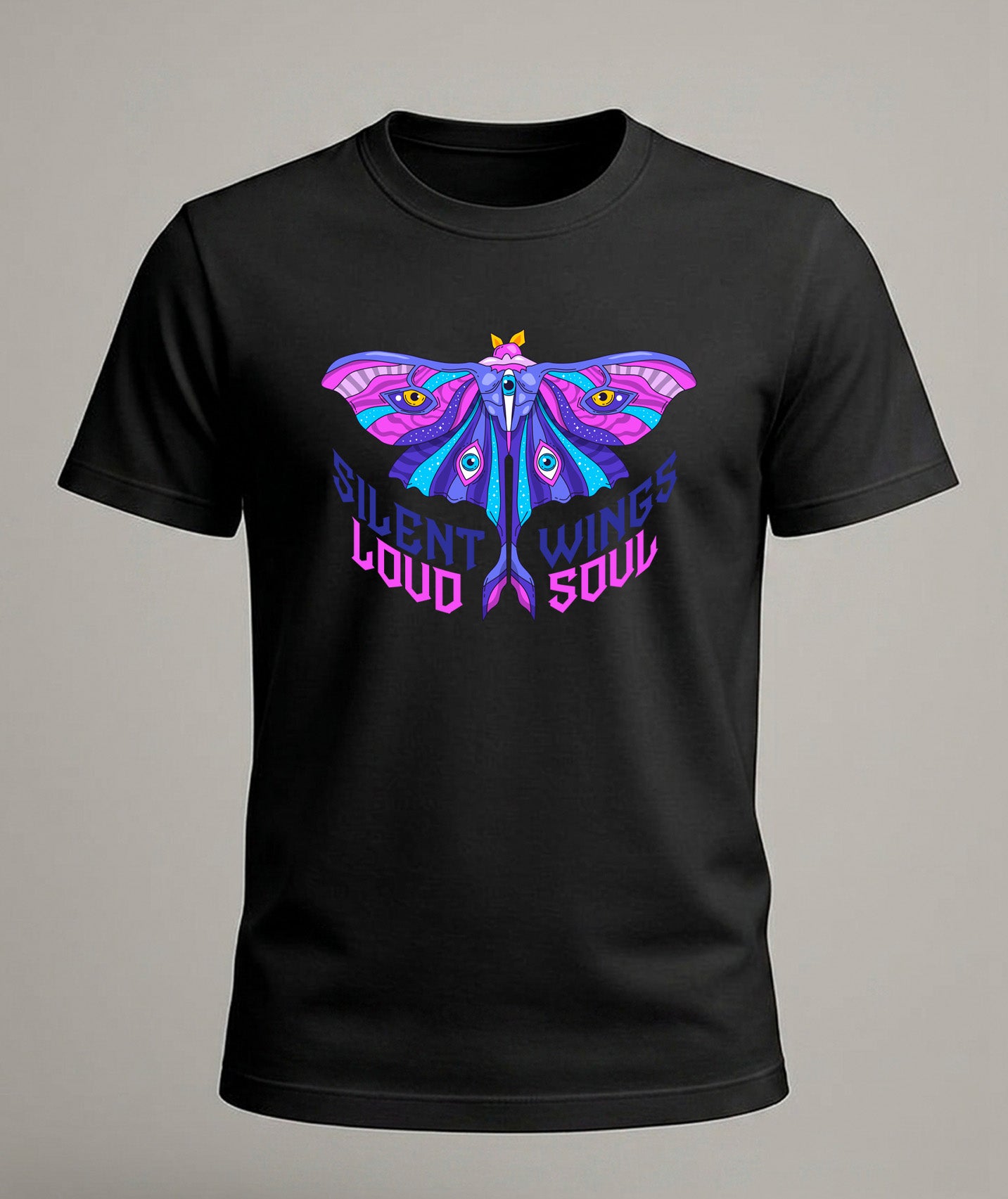 Neon Wings Statement Tee – Loud Soul Edition