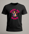 Colorful Dog T-shirt: Drip Art Pitbull/Beagle Mix