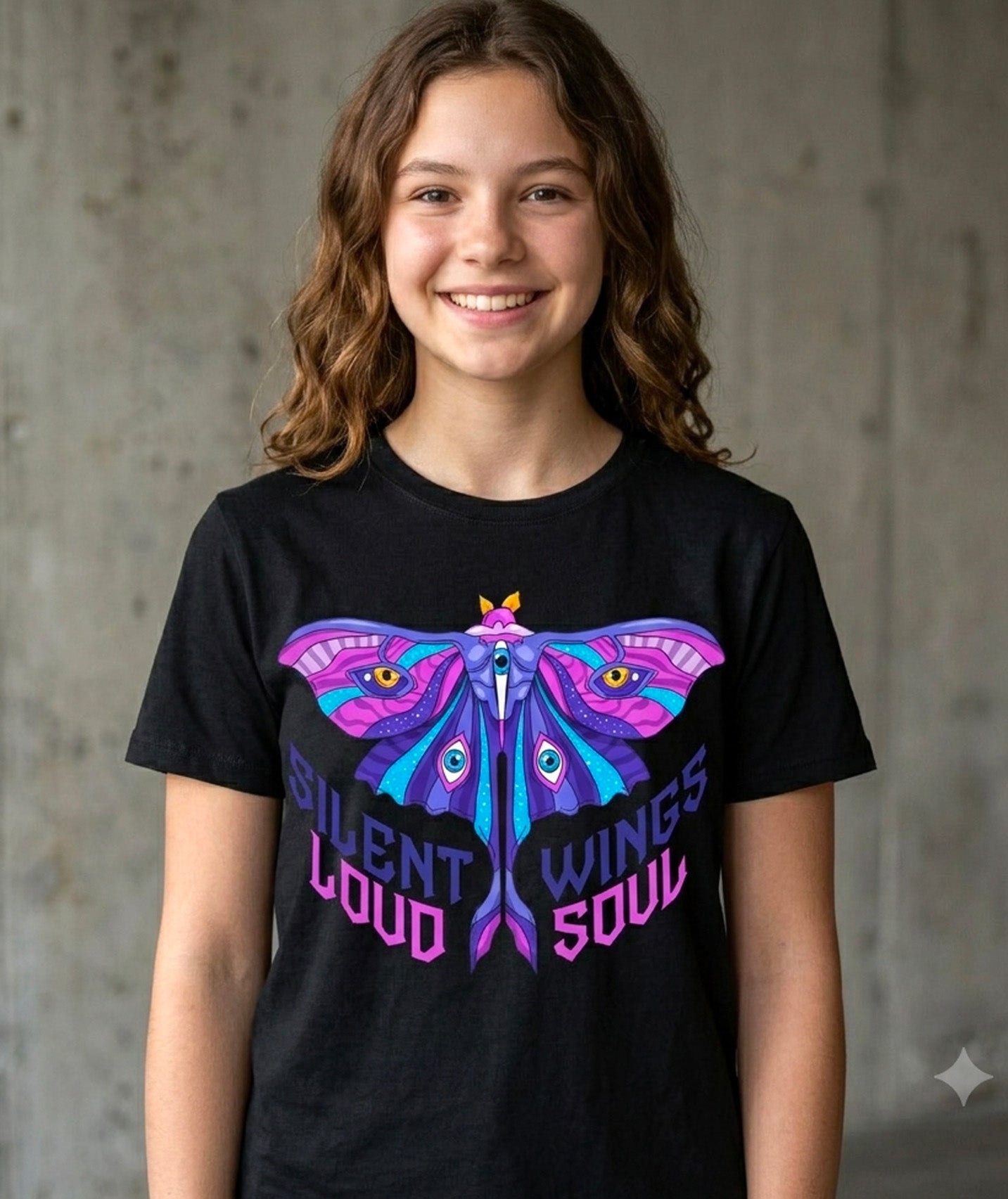 Neon Wings Statement Tee – Loud Soul Edition