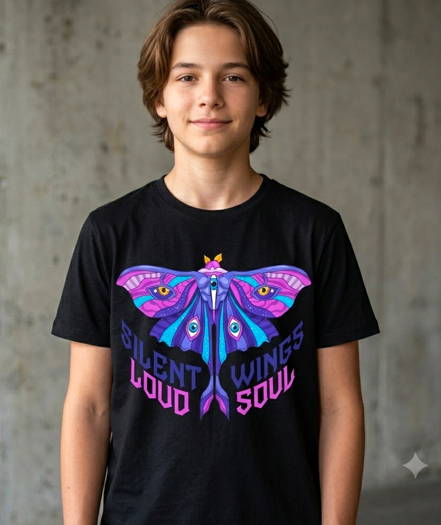 Neon Wings Statement Tee – Loud Soul Edition