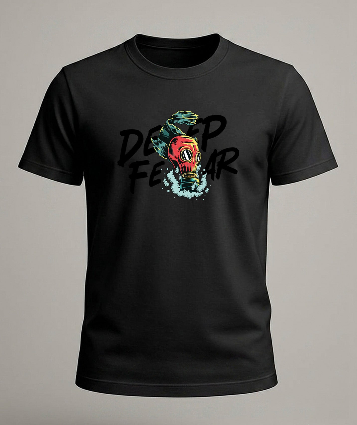 Deep Fear Gas Mask Graphic Tee